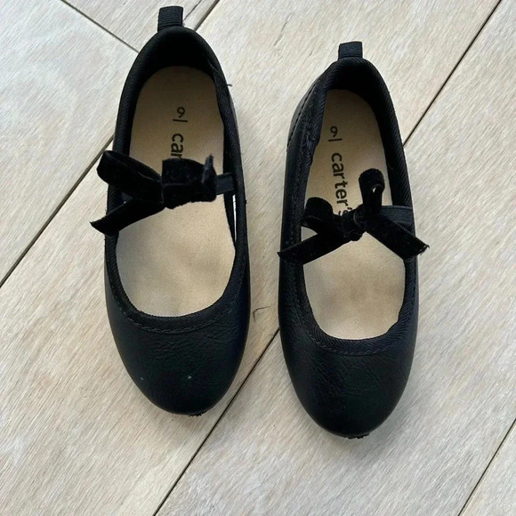 Carters black dress flats - Picture 1 of 5